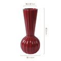 Axyaa Ceramic Small Vase: High-end Red Wedding Gift & New Year's Eve Decoration