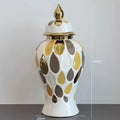 Axyaa Light Luxury Ceramic Vase for Home Decor, Living Room, TV Cabinet, Foyer