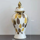 Axyaa Light Luxury Ceramic Vase for Home Decor, Living Room, TV Cabinet, Foyer