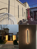 Axyaa Minimalist Outdoor Wall Lamp Strip for Garden Villa Background Lighting
