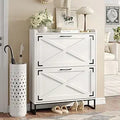 Axyaa 6-Drawer Shoe Cabinet with Metal Handles, Entryway Storage Solution