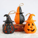 Axyaa LED Pumpkin Skull Lantern: Scary Halloween Night Light for Haunted House