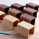 Axyaa Solid Wood Desk Pen Holder - Japanese Style Office Stationery Gift
