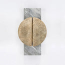 Axyaa Black Grey Marble Wall Light Luxury Decor Sconce for Living Room