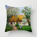 American Country Oil Painting Landscape Pillowcase by Axyaa for Home & Office Decor