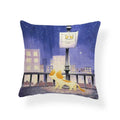 Axyaa Creative Fox Christmas Tree Cushion Cover - Retro Animal Sofa Decor Pillowcase