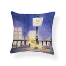Axyaa Creative Fox Christmas Tree Cushion Cover - Retro Animal Sofa Decor Pillowcase