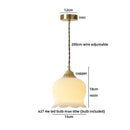 Axyaa Brass Resin LED Pendant Light Luxury Modern Nordic Hanging Lamp