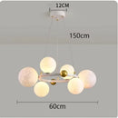 Axyaa Cream French Master Bedroom LED Pendant Light - Modern Minimalist Full Spectrum Lighting
