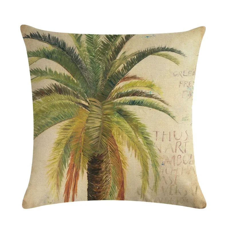 Axyaa Tropical Rain Forest Pillowcase for Office Sofa and Leisure Decoration