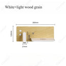 Axyaa LED Reading Wall Lamp with Wireless Charging, Switch, and High Sense Lighting