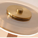 Axyaa Brass Glass LED Desk Lamp for Luxury Home Decor