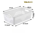 Axyaa 10-Piece Versatile Plastic Storage Baskets for Toys, Desk, Kitchen, and Bathroom