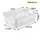 Axyaa 10-Piece Versatile Plastic Storage Baskets for Toys, Desk, Kitchen, and Bathroom