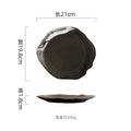 Axyaa Irregular Ceramic Steak Plate Pasta Sushi Dessert Serving Plate Molecular Cuisine