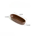 Axyaa Boat-shaped Acacia Wood Snack Plate - Household Wooden Tableware