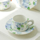 Axyaa Matte Ceramic Coffee Cup and Saucer Set with Fresh Design