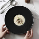Axyaa Ceramic Soup Dessert Plate Set