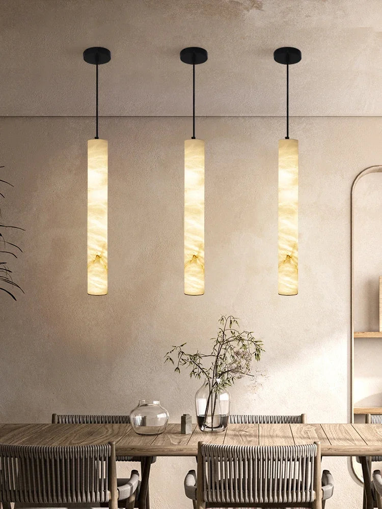 Luxury Marble Pendant Lights by Axyaa: Elegant Chandeliers for Home Decor