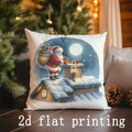 Christmas Animal Holiday Pillows Pattern Cushion Cover for Sofa Bedroom Car - Axyaa
