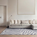 Axyaa Zebra Pattern Plush Living Room Carpet - Nordic Style Large Area Rug