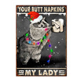 Axyaa Funny Butt Napkins Poster for Home Hotel Cafe Decor