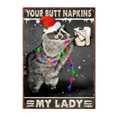Axyaa Funny Butt Napkins Poster for Home Hotel Cafe Decor