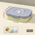 Axyaa Divided Lunch Box: Portable, Sealed, Large Capacity for Food, Salad, Fruits