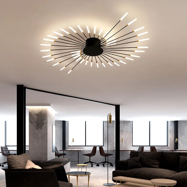 Axyaa LED Chandelier: Modern Ceiling Lamps for Bedroom and Living Room Lighting