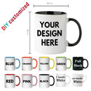 Personalized Photo Mug, Family, Kids, Lovers, Logo, Text Mugs by Axyaa