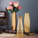Luxury Gold Ceramic Vase by Axyaa - Elegant Porcelain Flower Vase for Home Decor