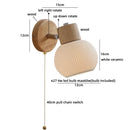 Axyaa LED Wood Socket Wall Lamp for Dressing Table and Bathroom Mirror Lighting