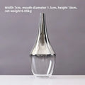 Axyaa Silver Gradient Glass Vase for Jewelry and Plants