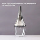 Axyaa Silver Gradient Glass Vase for Jewelry and Plants