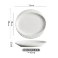 Axyaa Ceramic White Steak Plate - High-value Hotel Tableware