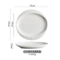 Axyaa Ceramic White Steak Plate Spaghetti Set - High-Value Club Tableware