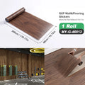 Axyaa Wood Grain Peel and Stick Flooring Tiles, Removable Sticker, 118'' X 15.7''