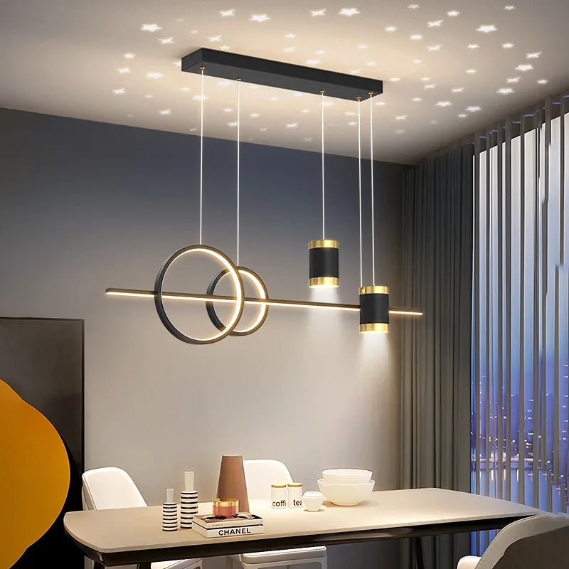 Axyaa Starry Pendant Light: Modern Luxury Dining Chandelier - Creative Decorative Hanging Lighting