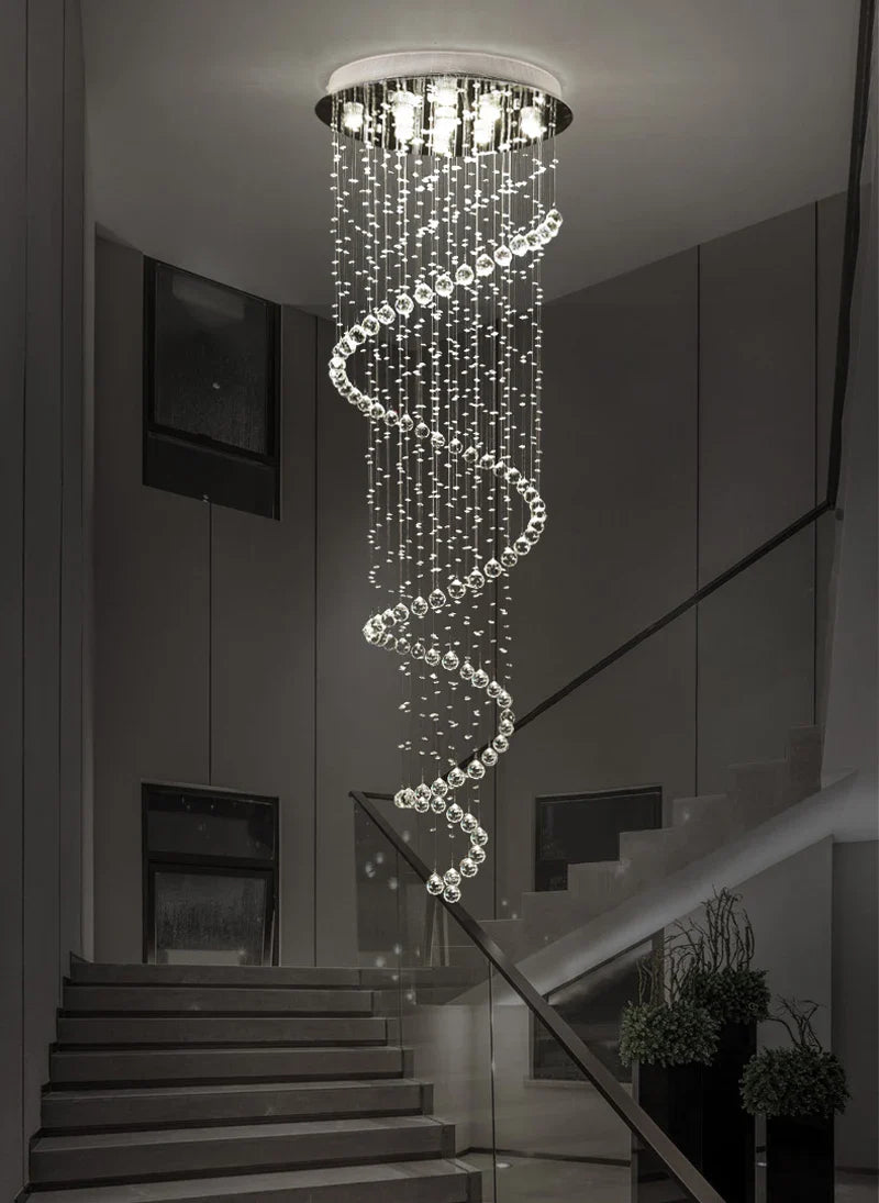 Axyaa Modern LED Chandelier for Staircase and Bedroom Lighting