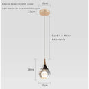 Axyaa Teardrop Crystal Pendant Light for Kitchen & Bedroom - Mini Pendant Lighting