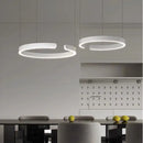 Axyaa Minimalist C-shaped Pendant Light for Restaurant Bar, Bedroom, and Living Room