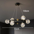 Axyaa Acrylic Magic Bean LED Pendant Light for Modern Home, Dining Room, and Living Room