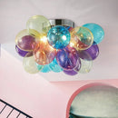 Axyaa Glass Bubble Chandelier Pendant Light for Living Room Bedroom