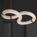 Axyaa Marble Chandelier: Spanish Marble Pendant Lights for Kitchen, Living Room, Loft