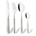 Axyaa Stainless Steel Gold Cutlery Set - 4Pcs Knife Fork Spoons Dinnerware Kitchen Flatware
