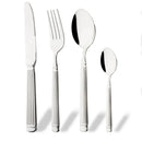 Axyaa Stainless Steel Gold Cutlery Set - 4Pcs Knife Fork Spoons Dinnerware Kitchen Flatware