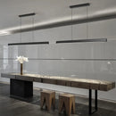 Axyaa LED Dining Pendant Light: Modern Strip Design for Home Office Kitchen Bar Decor