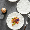 Axyaa Stone Pattern Porcelain Plate - Modern Commercial Western Dessert Plate