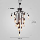 Axyaa Nordic Stair Chandelier Living Room Bedroom Dining Room Pendant Lights Ceiling Light