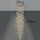Axyaa Crystal Stair Chandelier Light - LED Ceiling Lamp for Living Room